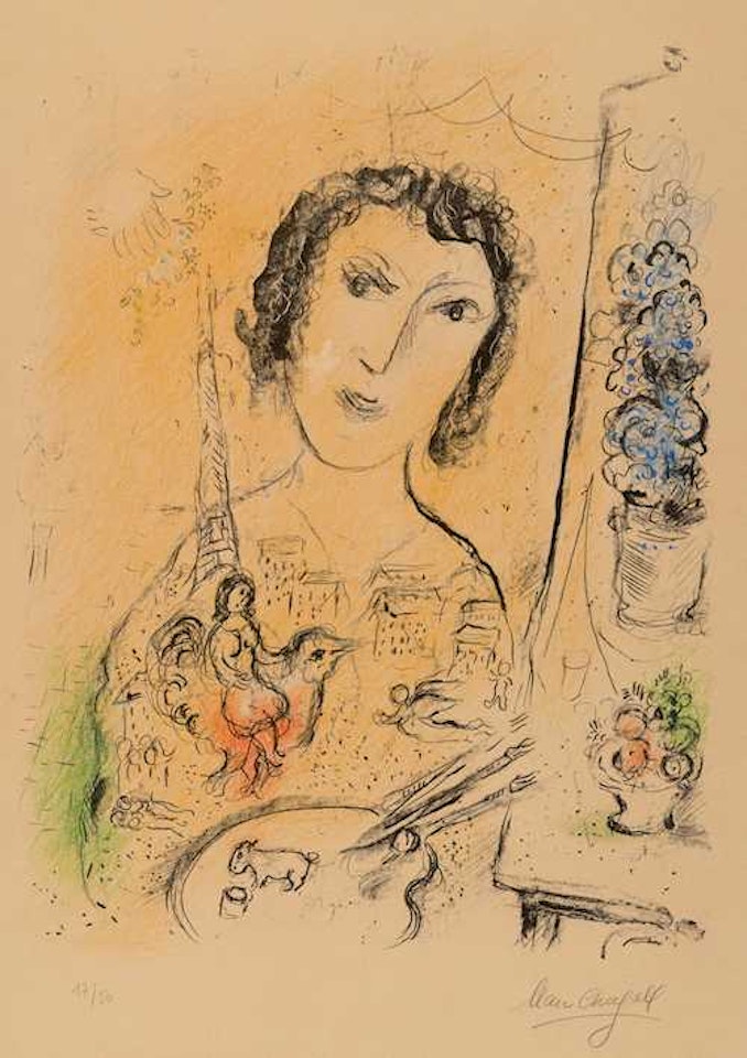 Self portrait by Marc Chagall