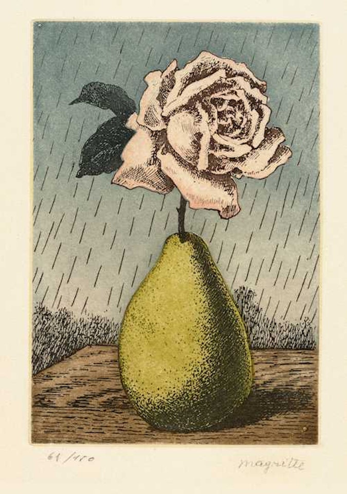 Poire et Rose by René Magritte