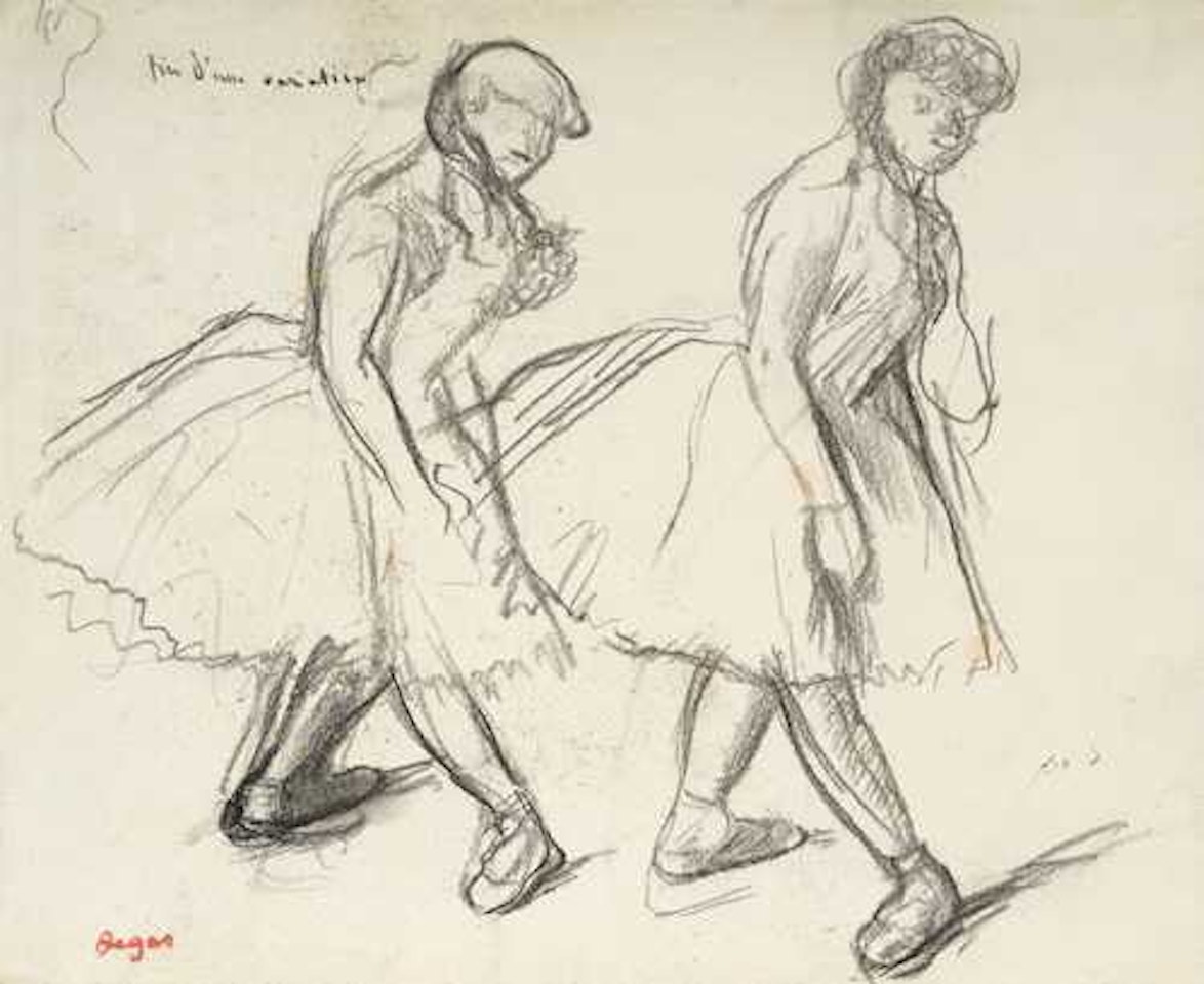 Deux danseuses. by Edgar Degas