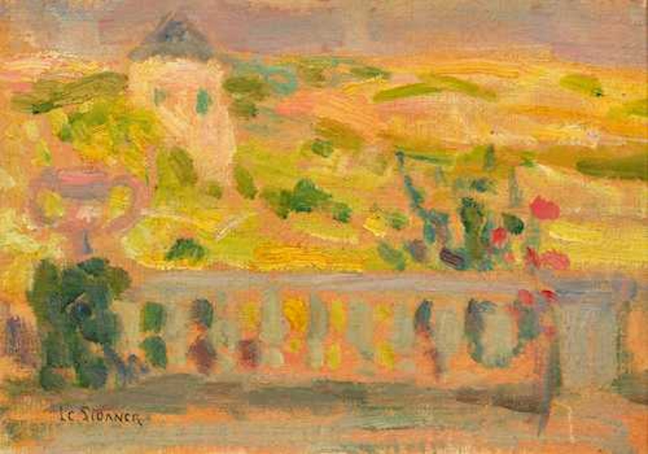 La terrasse sur la campagne, Gerberoy by Henri Le Sidaner