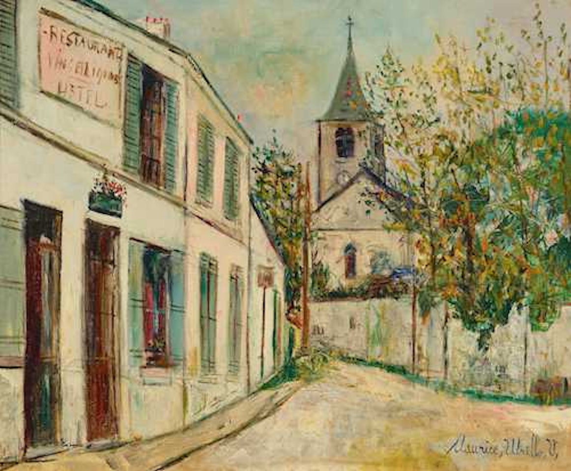 Église des Vaux-de-Cernay by Maurice Utrillo