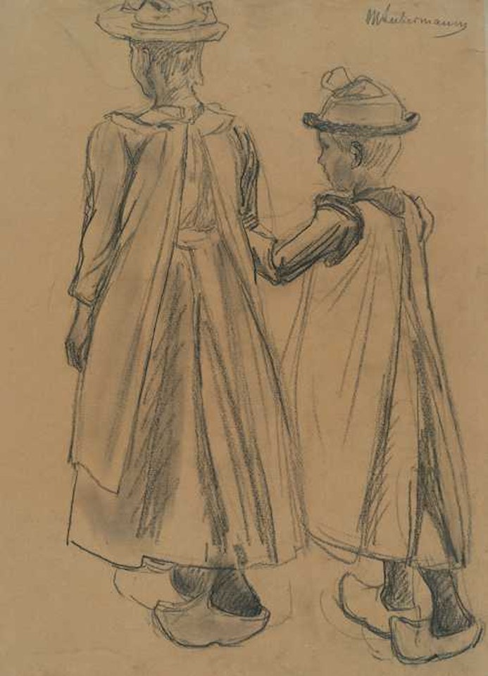 Study for "Schulgang in Laren" by Max Liebermann