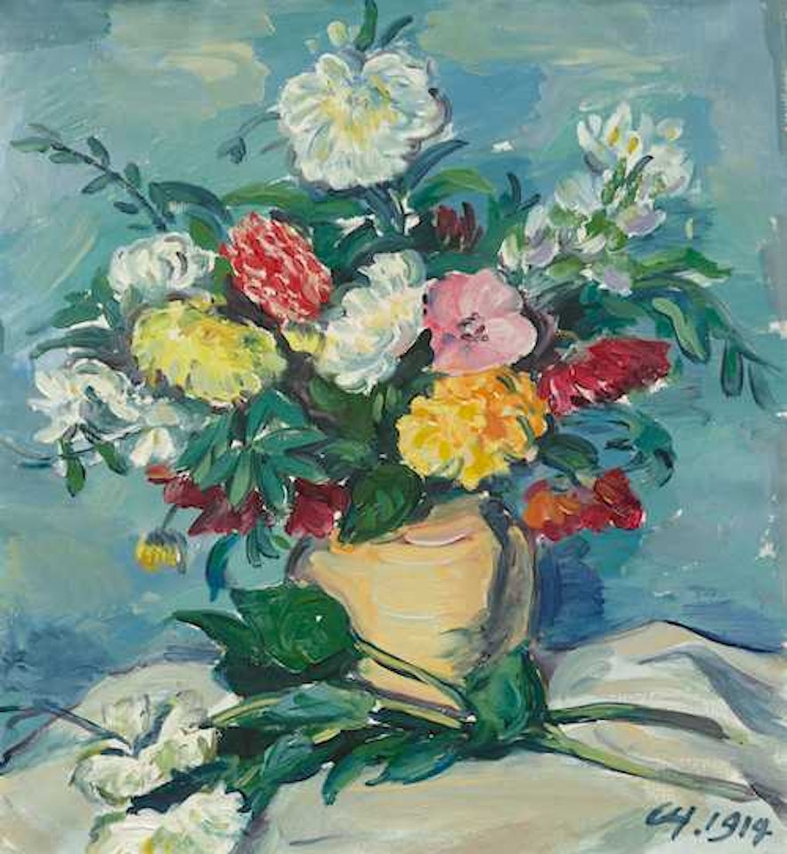 Small still life of flowers by Karl Hofer