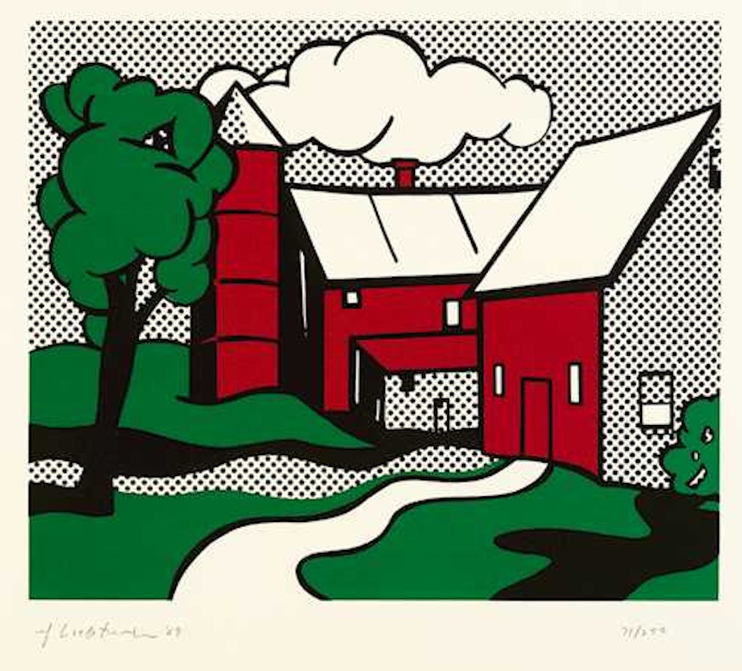 Red Barn by Roy Lichtenstein