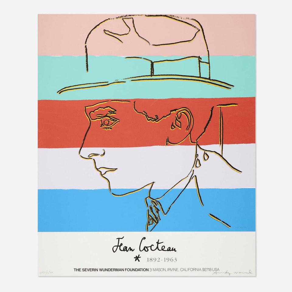 Jean Cocteau by Andy Warhol