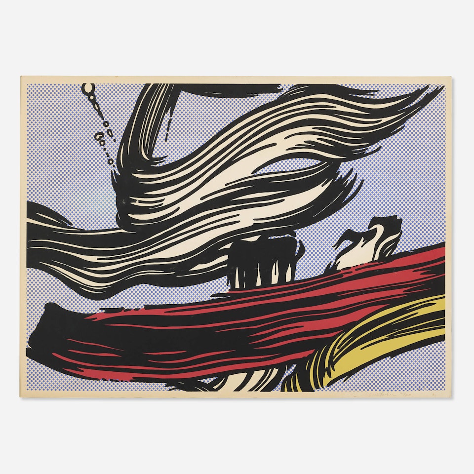 Brushstrokes by Roy Lichtenstein