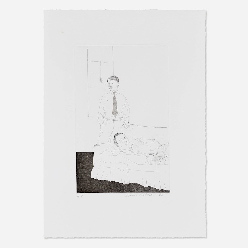 Beautiful and White Flowers (from the Fourteen Poems portfolio) by David Hockney