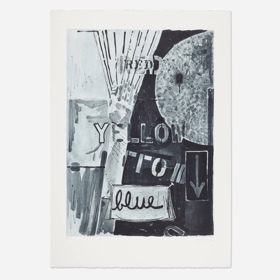 Untitled (Blue) by Jasper Johns