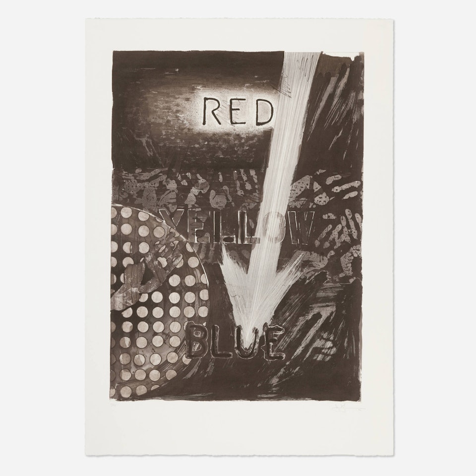 Untitled (Red) by Jasper Johns