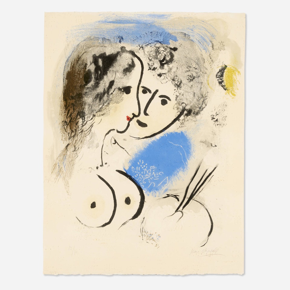 Le peintre à la palette by Marc Chagall