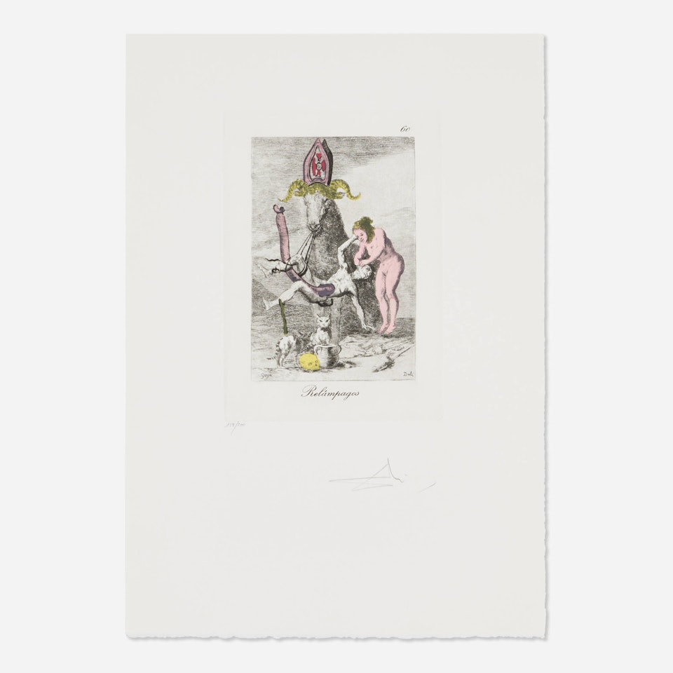 Relampagos (from the Les Caprices de Goya de Dalí portfolio) by Salvador Dali