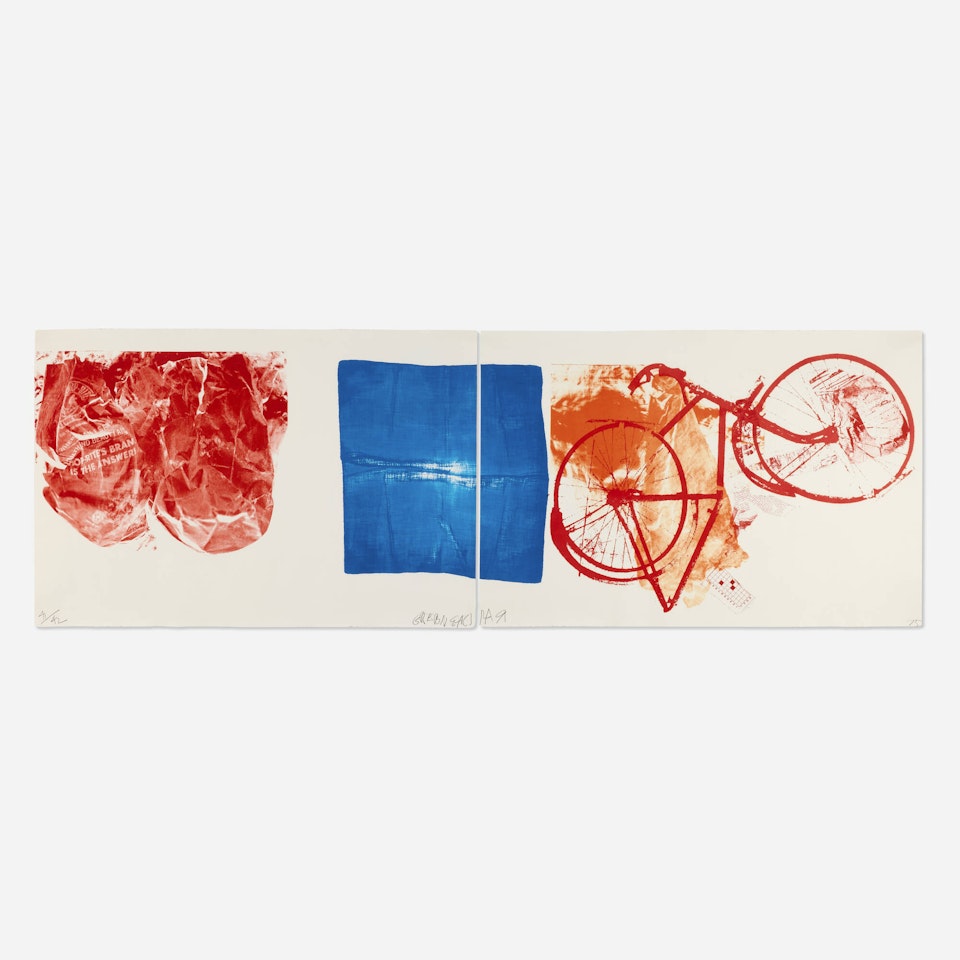 Kill Devil Hill (diptych) by Robert Rauschenberg