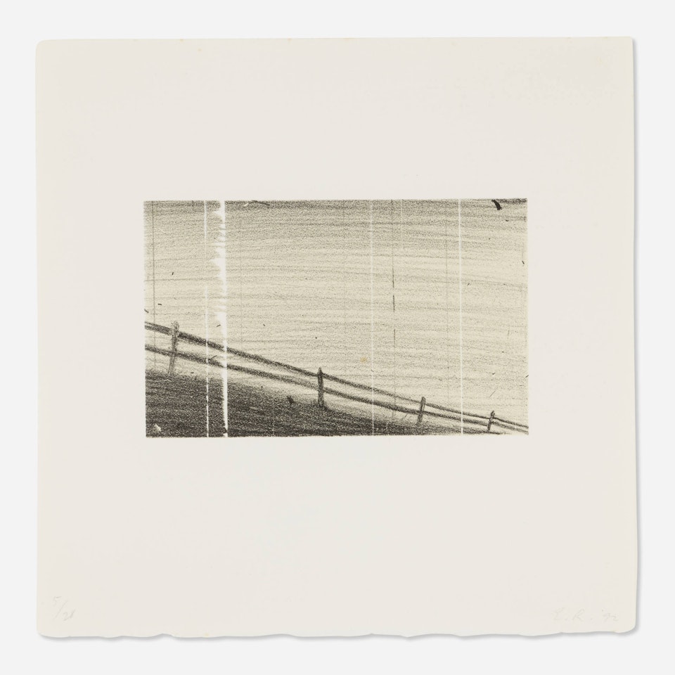 Fence (from the Cameo Cuts portfolio) by Ed Ruscha