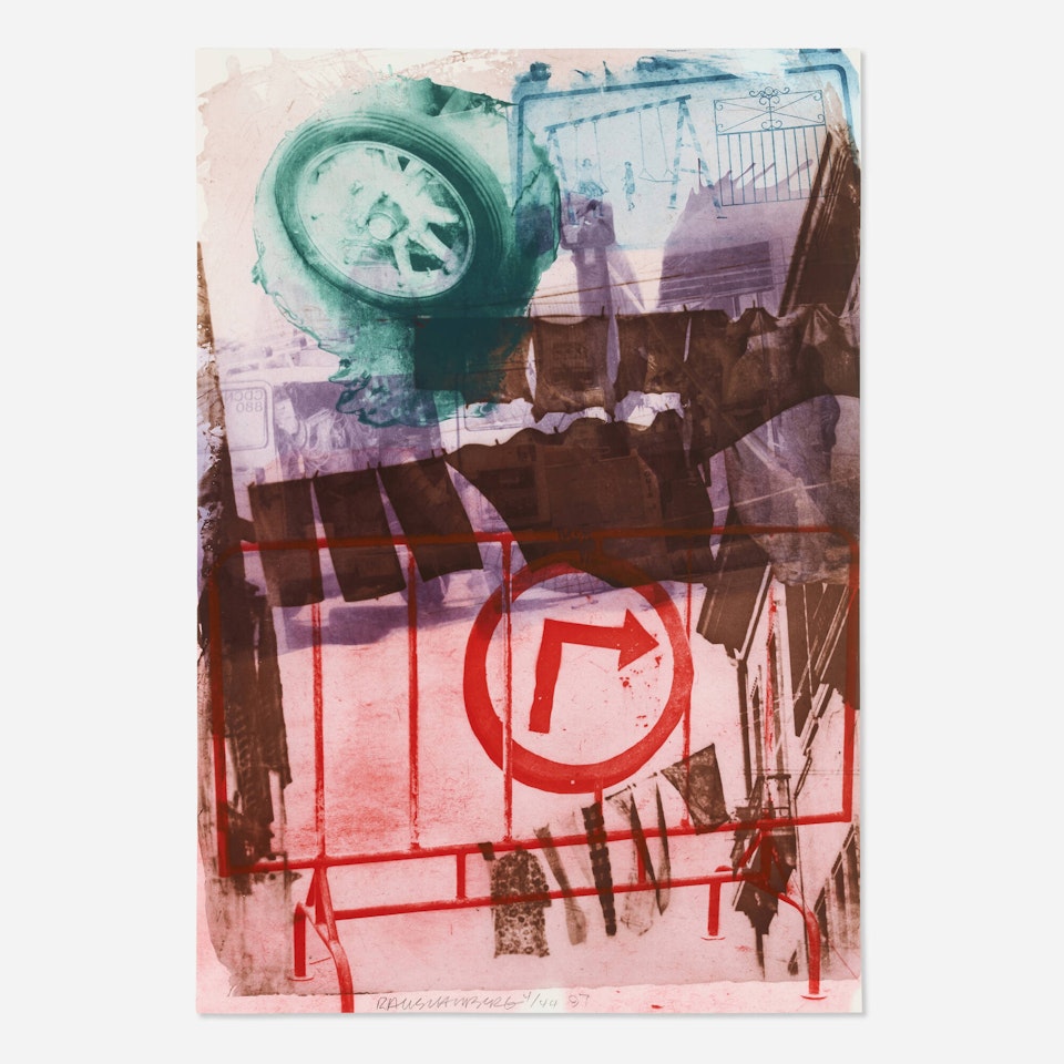 Storyline (from the Ground Rules series) by Robert Rauschenberg