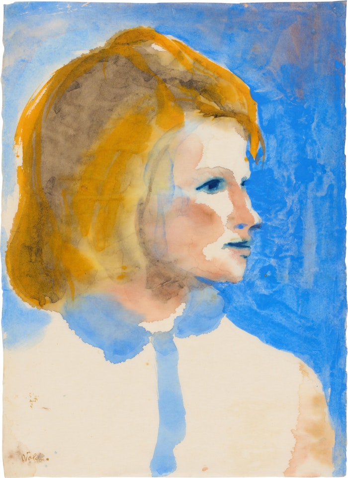 Friesenmädchen (Frisian girl) by Emil Nolde