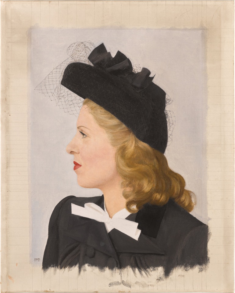 Portrait of a woman in profile by Bernard Boutet de Monvel