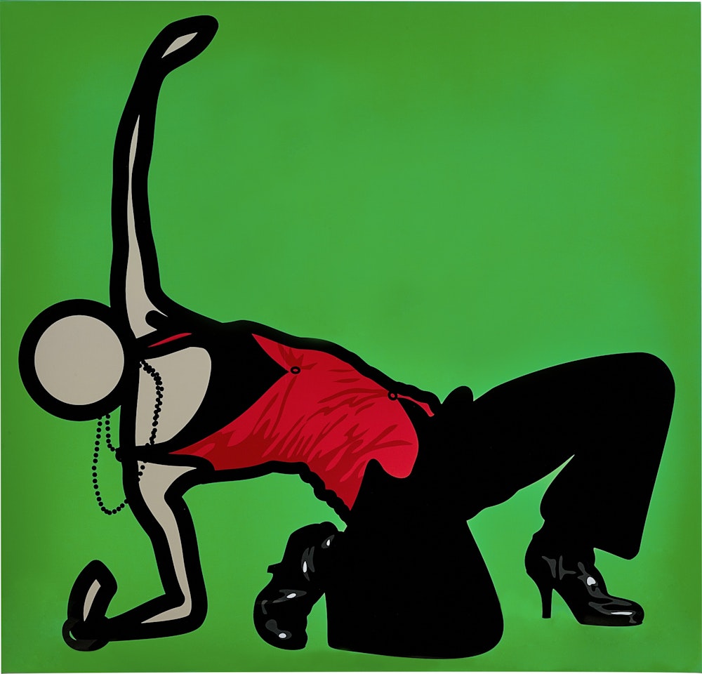 Caterina Dancing in Black Trousers 3 by Julian Opie