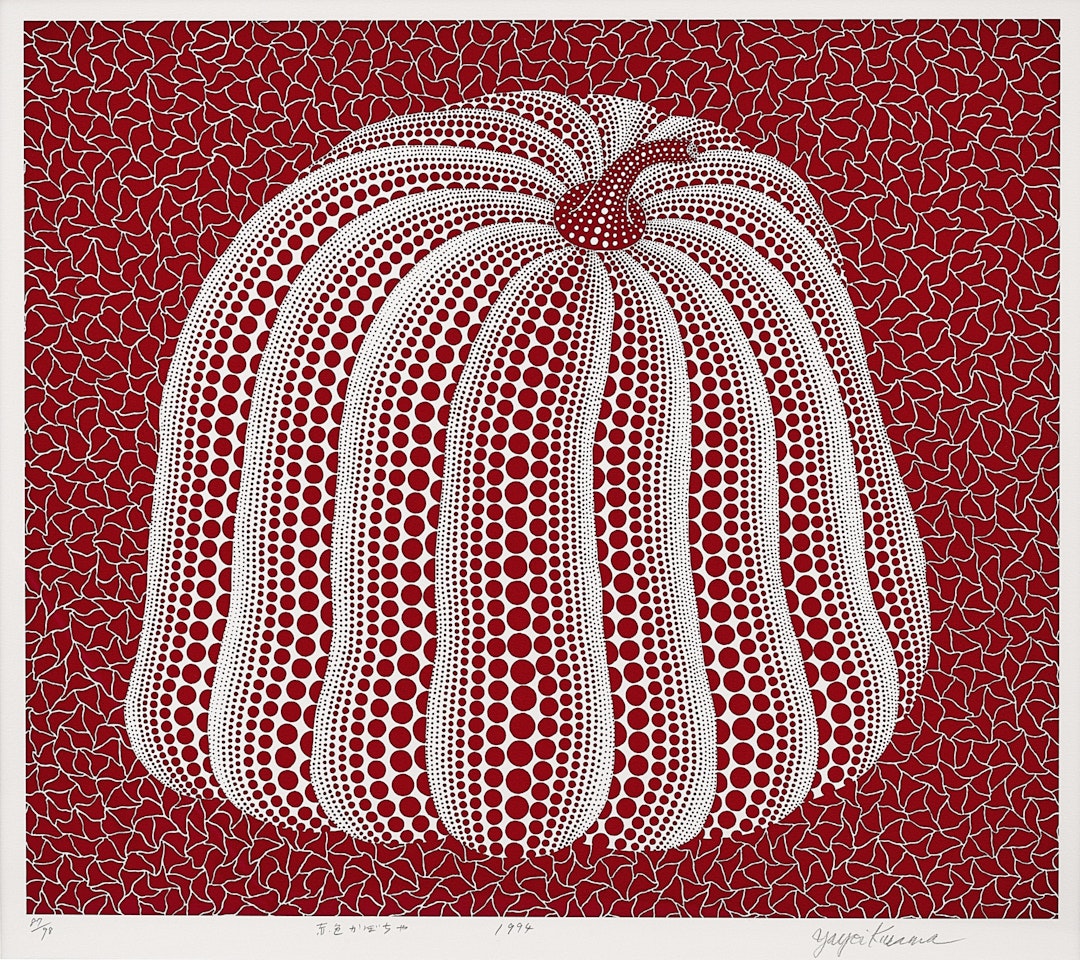 Red Coloured Pumpkin by Yayoi Kusama