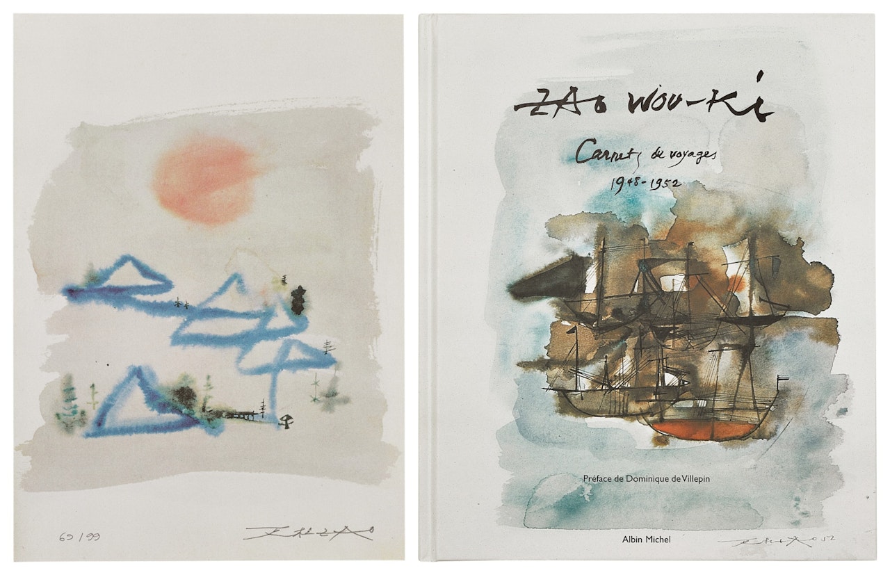 i. Soleil couchant ii. Zao Wou-Ki - Carnets de voyages by Zao Wou-Ki