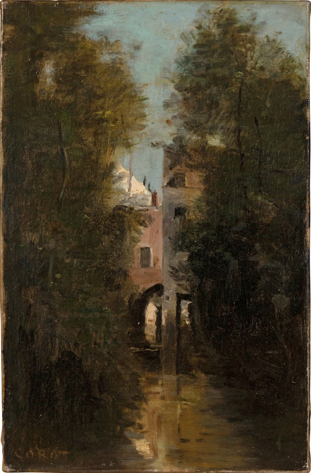 The Windmill on the Thérain River in Beauvais by Jean Baptiste Camille Corot