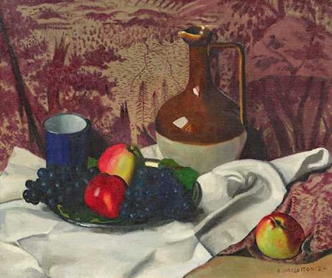 Cruchon et fruits by Félix Vallotton