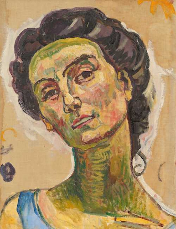 View into infinity, head study by Ferdinand Hodler