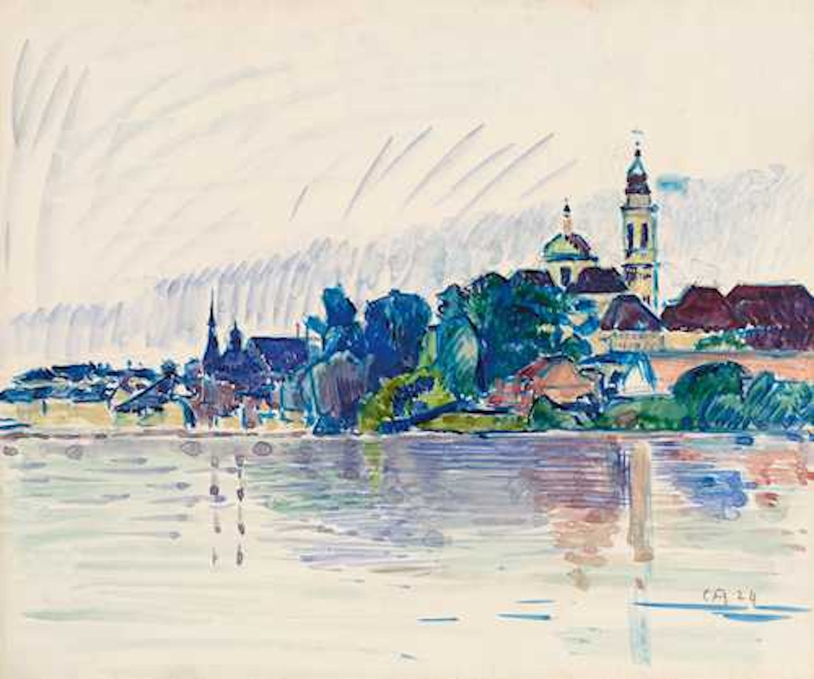 View of Solothurn with the Aare by Cuno Amiet