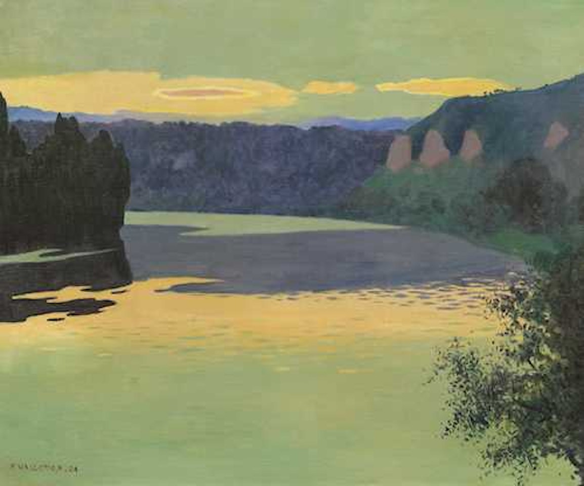 La Seine aux Andelys, le soir by Félix Vallotton