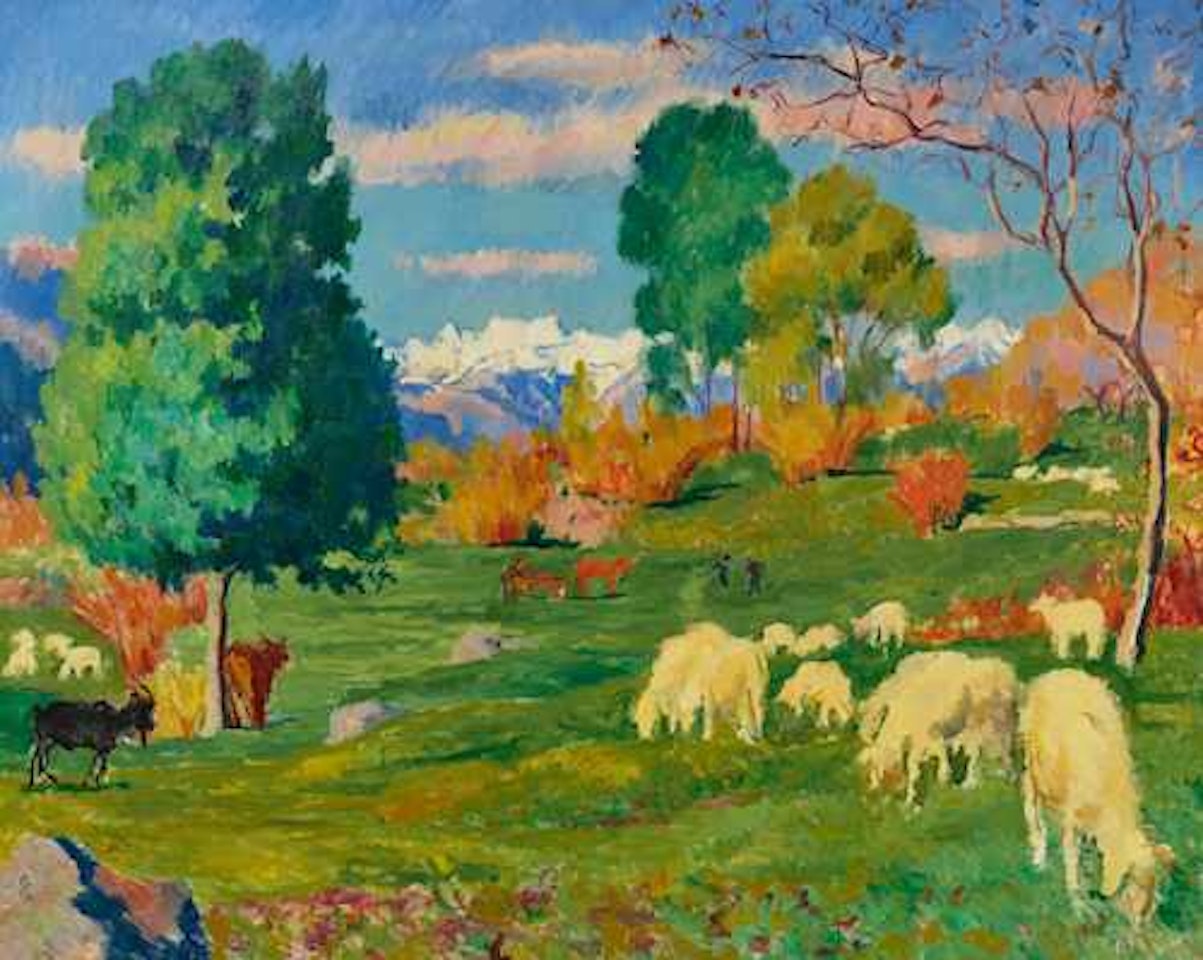 Paesaggio d"autunno by Giovanni Giacometti