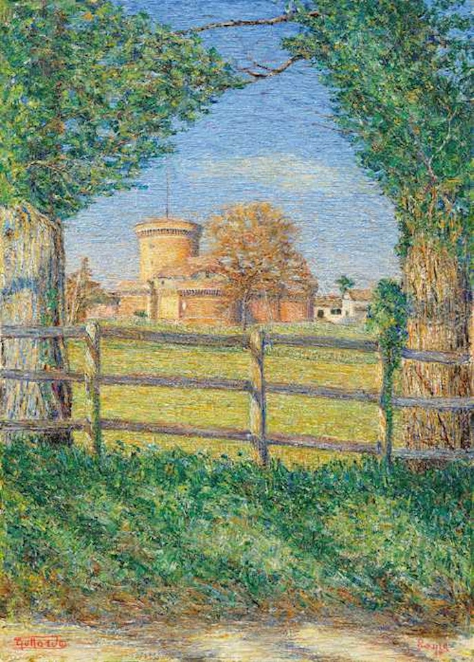 Castello d"Ostia by Gottardo Segantini