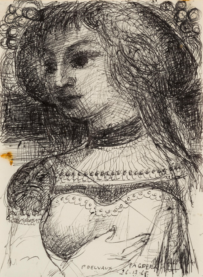 Sans titre (Tête de femme) by Paul Delvaux
