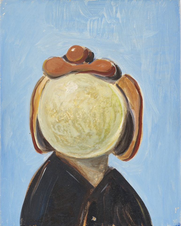 The Painter in Greenwich Village thinking about His ominous destiny by George Condo