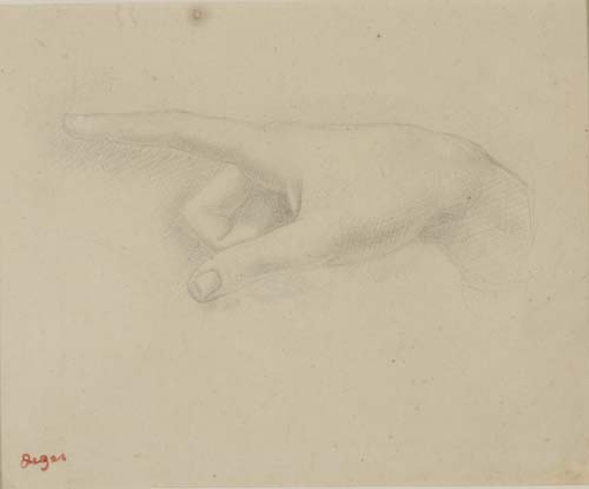 Etude d'une main by Edgar Degas