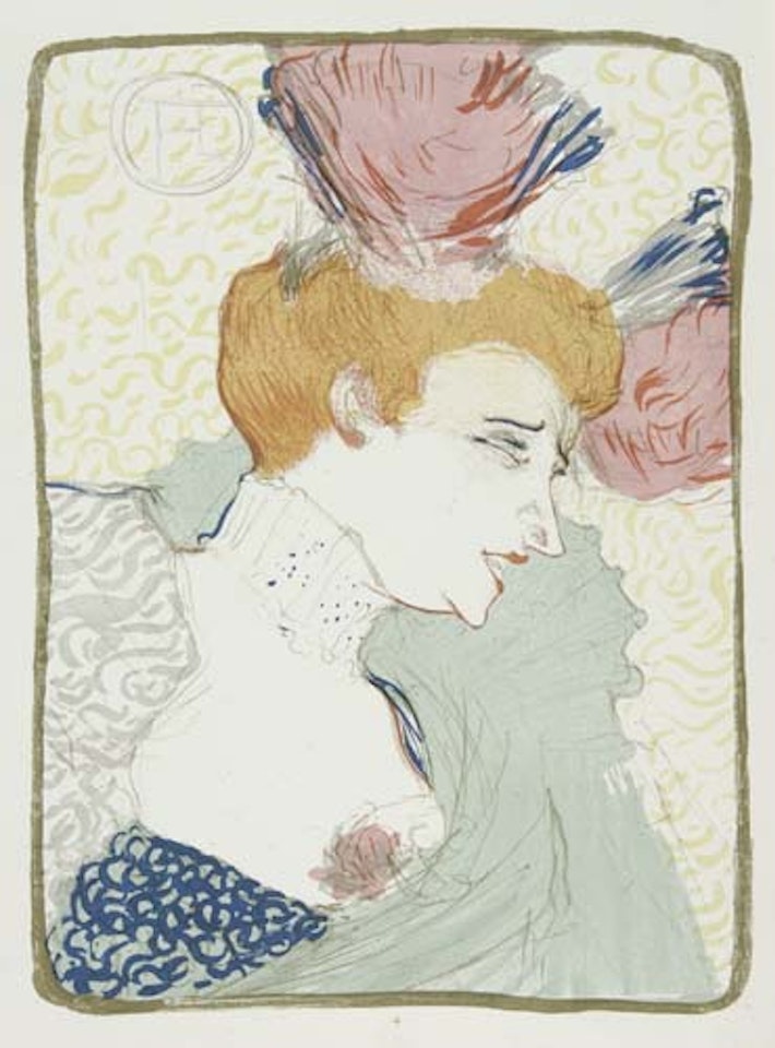 Mademoiselle Marcelle Lender, en buste by Henri de Toulouse-Lautrec