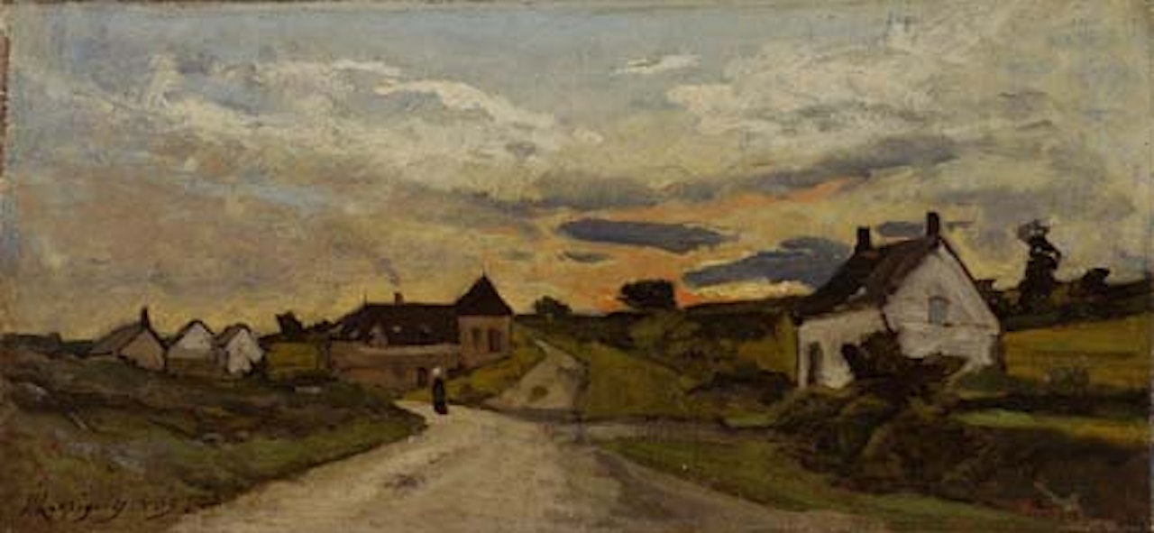 Route dans la Ville by Henri Harpignies