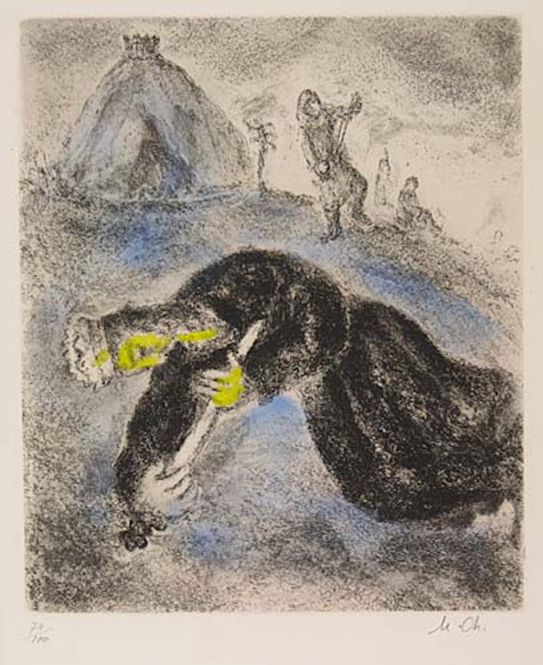 La Mort de Saul by Marc Chagall