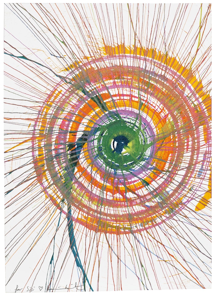 Untitled (Spin Painting) by Damien Hirst