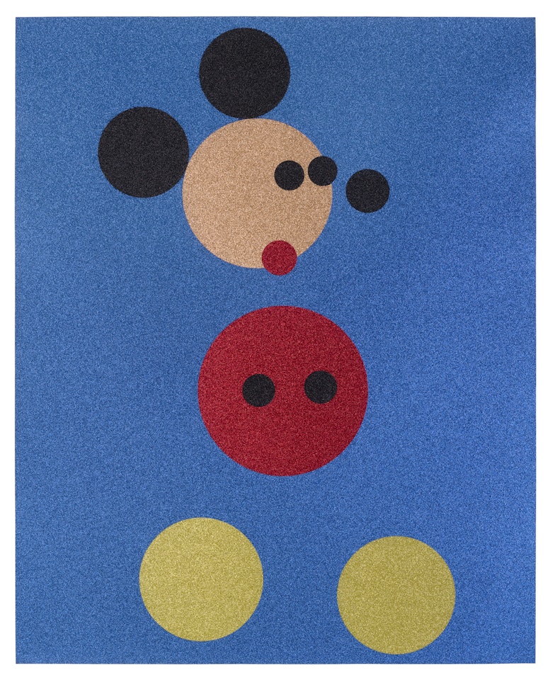 Mickey (Blue Glitter) (Large) by Damien Hirst