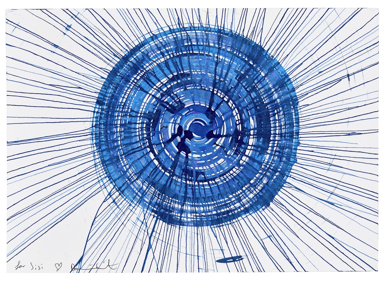 Untitled (Spin Painting) by Damien Hirst
