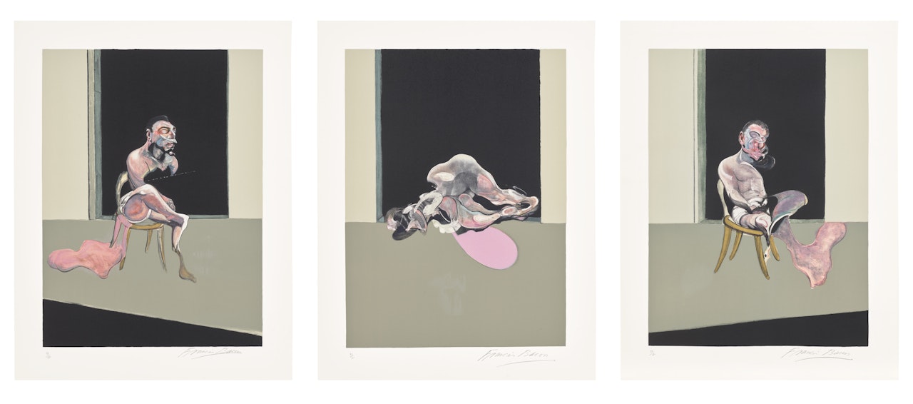 Triptyque août 1972 (after, Triptych August 1972) (S. 23, T. 24) by Francis Bacon