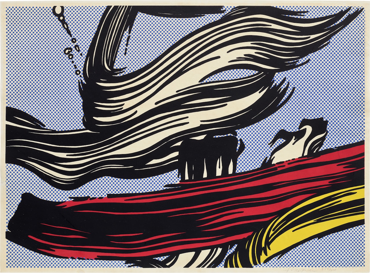 Brushstrokes (C. 45) by Roy Lichtenstein