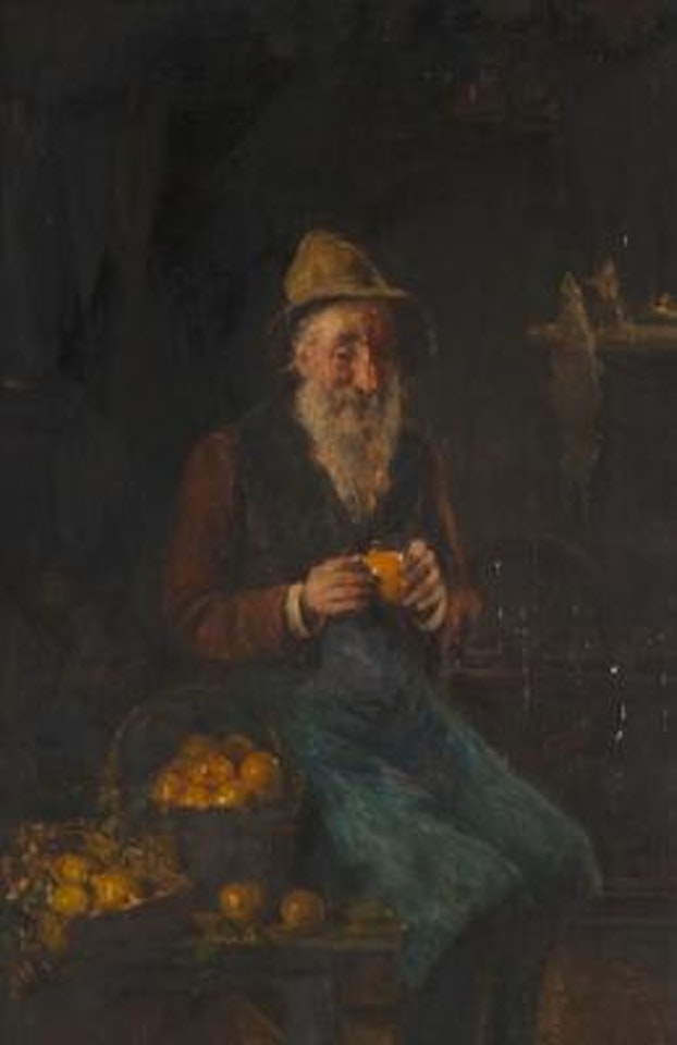 Beim Orangenschälen by Hermann Kern