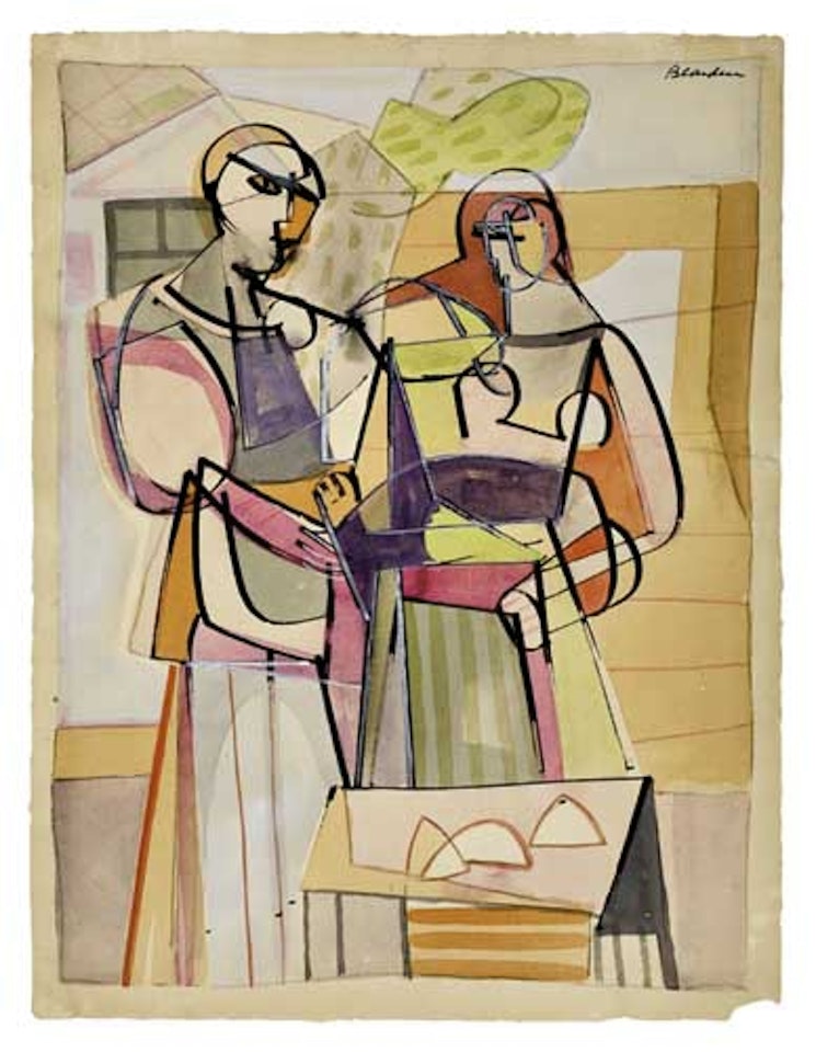 Untitled (Two Figures) by Romare Bearden