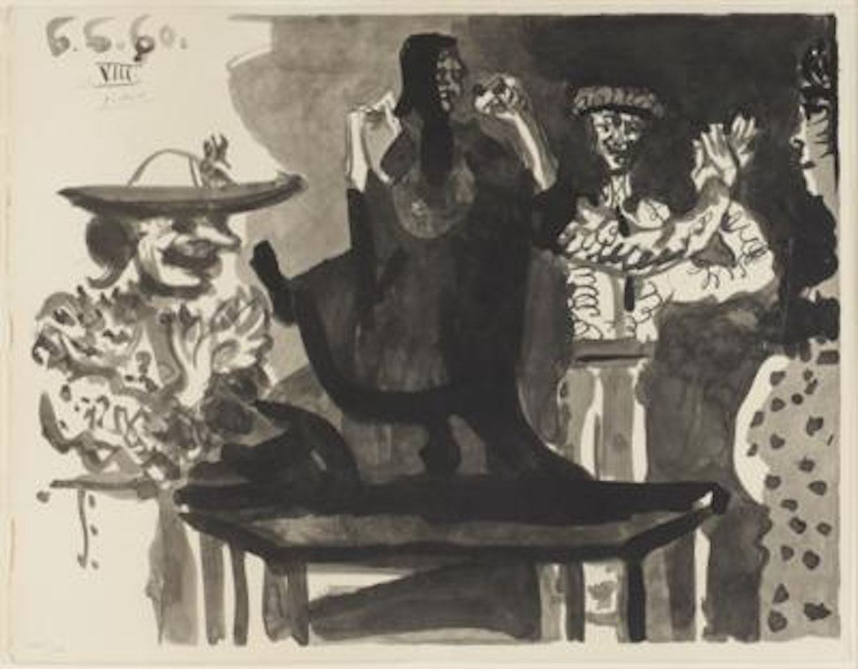 Le danseuse sur la table by Pablo Picasso