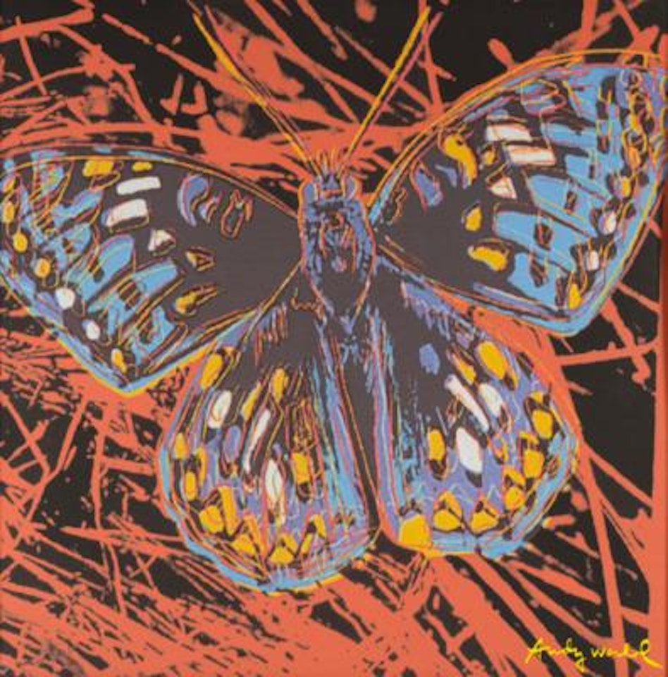 Butterfly, drucksigniert: Andy Warhol, mit Bleistift by Andy Warhol