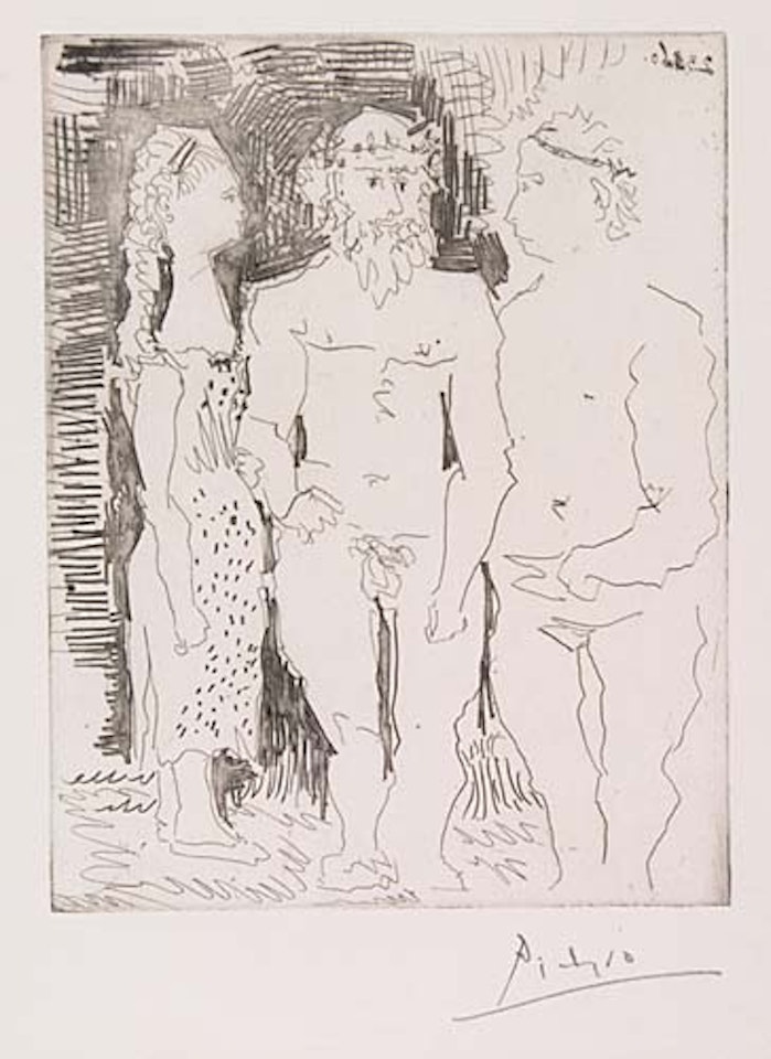 Trois Figures se tenant debout by Pablo Picasso