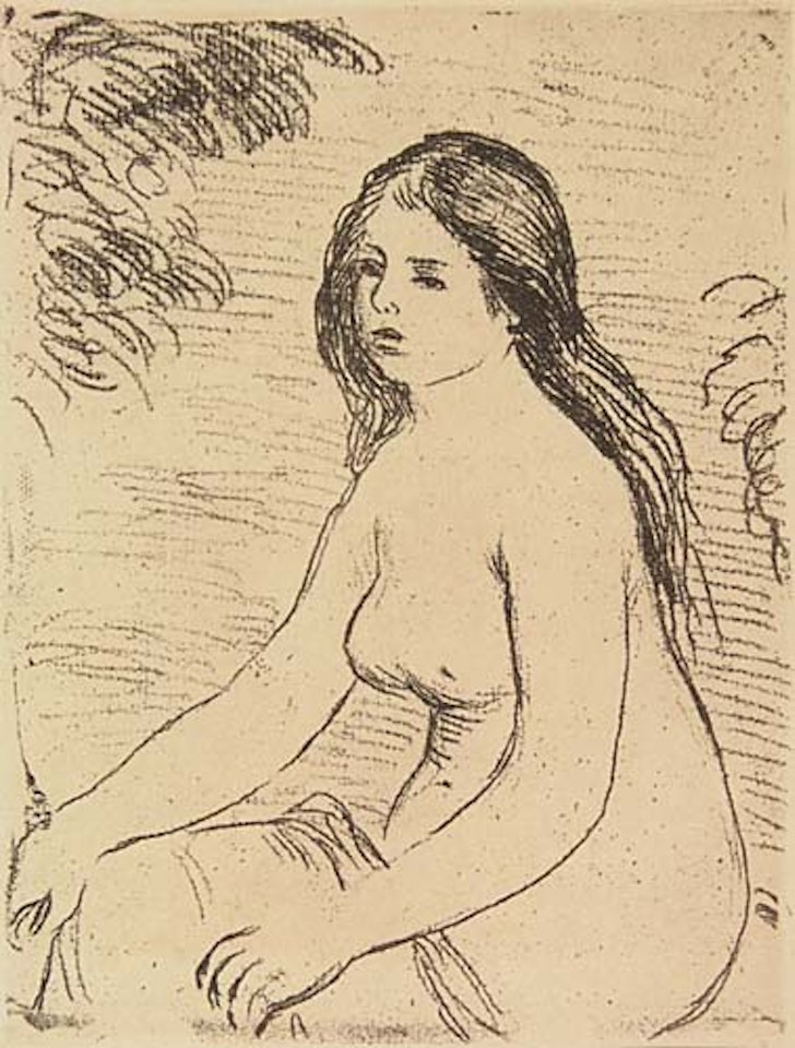 Femme nue assise by Pierre-Auguste Renoir