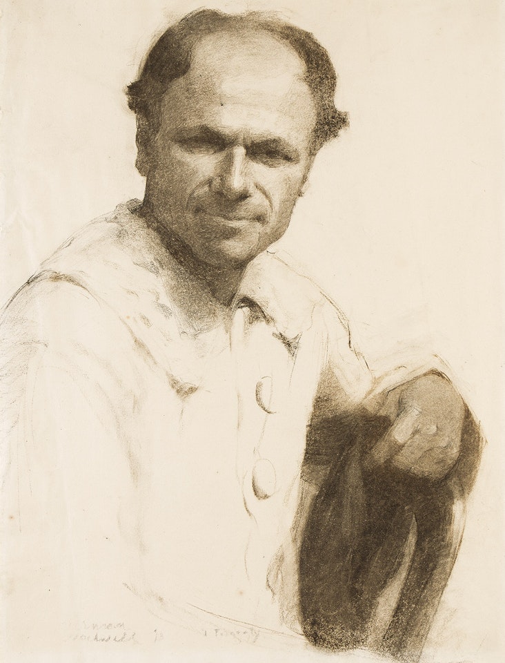 Portrait of my teacher, Tom Fogarty by Norman Rockwell