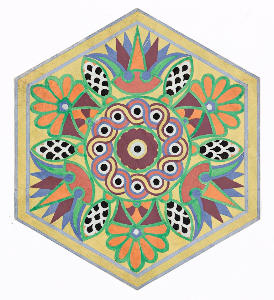 Untitled (Circles); Untitled (Hexagon) by Charles Burchfield