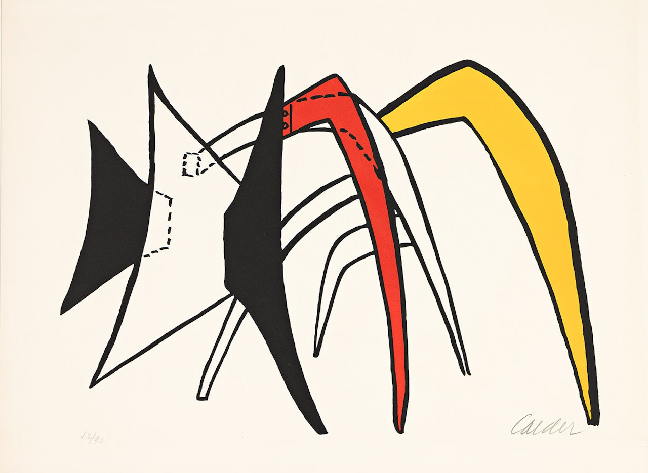 Tamanoir jaune. by Alexander Calder